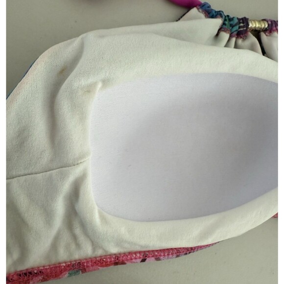 Sol do Caribe Brazilian Two Piece Swimming Suit Women Size M Colorful Pink Lined - Picture 8 of 10